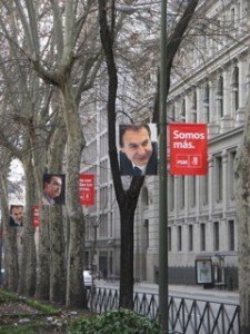 Zapateroの選挙ポスター。