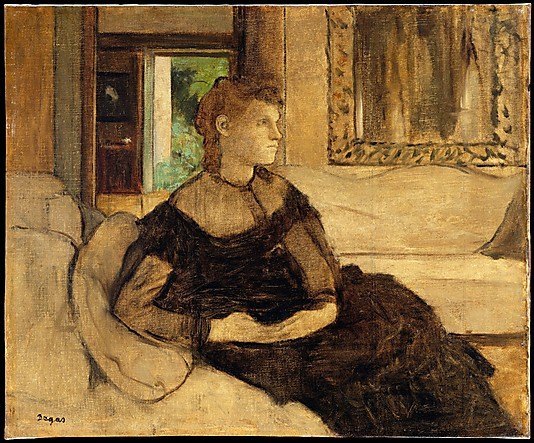 Degasの描いた"Madame Théodore Gobillard"。実は、ベルトの姉のYves Morisot。