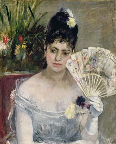 Berthe Morisotの"Baile"。ティッセン美術館のHPより。